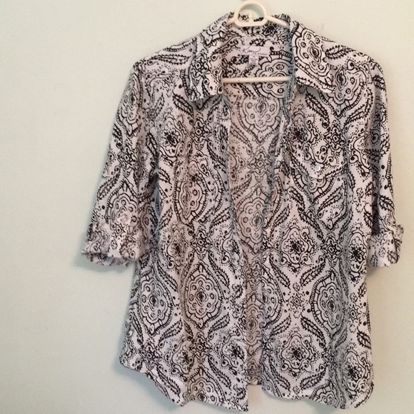 Kim Rogers Tops - Kim Rogers Black and White Shirt